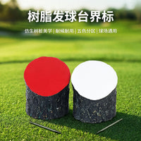 Portable Golf Tee with Wood-Like Tree Design, Multicolor Options