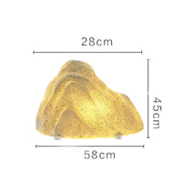 Solar Rock Light Waterproof Stone-Shaped Lamp Decorative Stone Lamp LED Solar Pebble Light Textured Surface for Courtyard, Lawn