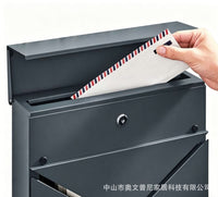 网红欧美户外跨境壁挂式可锁定邮政信箱带观察窗易安装收纳信箱