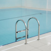 Stainless Steel Pool Ladder Non-Slip Pool Ladder with Handrails Screw-On