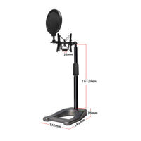 Desktop Mic Stand All Metal Desktop Audio Device Mount Stable for Streamers