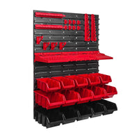 36-Piece Tool Hanging Board Set with Storage Boxes and Parts Organizer