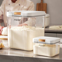 Flour Storage Bin Moisture-Proof Sealed Grain Canister Large Capacity