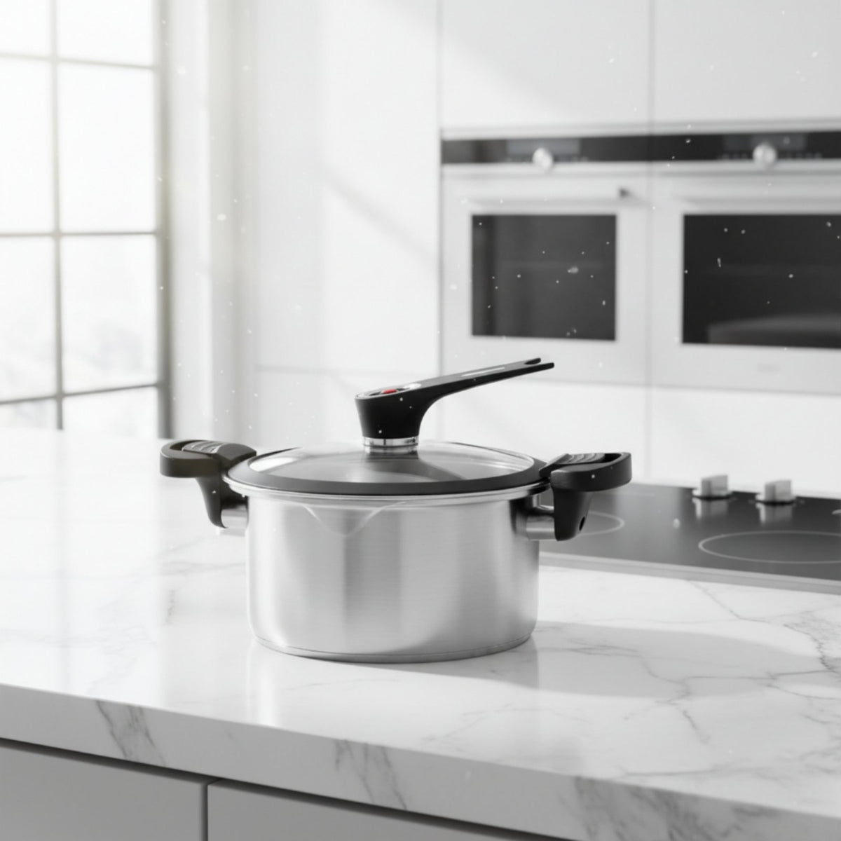 Mini-Pressure Pot Thickened Layered Bottom Mini Pressure Pot Stainless Steel Soup Pot No Coating for Families