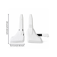 Left and Right Pair Chair Angle Adjuster Black Handle Chair Recline Mechanism White Shell