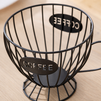 Luxury Retro Fruit Basket, Metal Wire Fruit Bowl for Dining Table, Cup Shaped Tabletop Storage, Sculptural Design