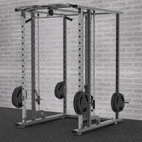 Steel Barbell Plate Storage Rack with Quick-Release Hooks