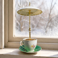 Teacup Bird Feeder Unique Tea Cup Feeder Long-Lasting for Yard