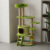 Multi-Level Feline Tree Top Lookout Feline Climbing Climbing Structure Soft