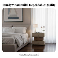 Rotating Tiered Cabinet Sturdy Build 3-Tier Rotating End Table Easy to Clean