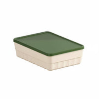 Large Capacity Plastic Storage Bin with Lid Multipurpose Stackable Storage Box Dustproof Long-Lasting for Bedroom