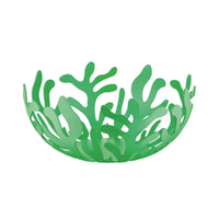 Fruit Basket with Cutout Sides Sculptural Coral Fruit Bowl Glossy for Tabletop