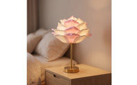 Decorative Lamp with Flower Shade Ambient Petal Table Lamp Soft Light Romantic for Bedroom, Dorm Room, Reading Corner