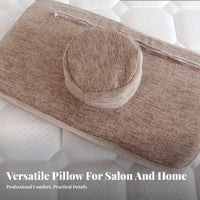 Spa Bed Face Cradle Pillow Ergonomic Support Beauty Bed Headrest Quick Spring-Back Massage Table Face Pillow for Estheticians, Physical Center