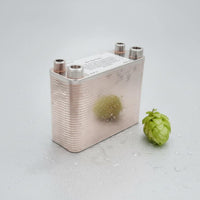 60 Plate Wort Chiller Copper Brazed Brewery Equipment Compact Size