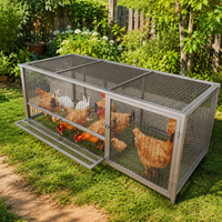 Enclosure for Rabbits, Rodents and Puppies, Thickened Metal Dog Playpen 58 × 62 cm, Indoor Outdoor Cage with Openable Roof and Side Doors