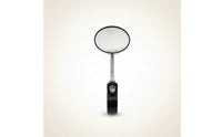 Retro-Style Motorcycle Rearview Mirrors with Clamp-on Mounts Adjustable Motorcycle Mirrors with Handlebar Mount Clamps Round Stable for Motorcyclists