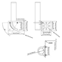 Outdoor Antenna Mounting Bracket L-Type Clamp