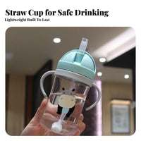 Young Child Sippy Cup Leak-Resistant Child S Straw Water Bottle Portable Young Child Straw Cup for Young Children, Parents, Kindergarten, Daycare