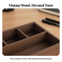 Multi-Compartment Organizer Sturdy Multi-Section Storage Box Minimalist Design