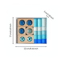 Acrylic Rainbow Blocks High Translucency Transparent Block Set Color Recognition Rainbow Acrylic Blocks for Preschoolers, Kindergarten, Classroom