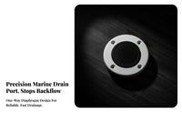 Screw-Mount Marine Drain Drain Port
