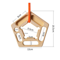 Portable Training Board with Rope Suspended Climbing Hangboard Compacto Hangboard Com Edges Polido for Climbers, Home Gym