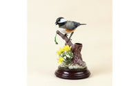 Exquisite Animated Bird Ornament Interactive Bird Statue with Base Motion-Activated Animal Statue Tabletop for Collectors, Desk, Shelf