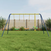V-Shaped Frame Swing Set Galvanized Children's Swing Set Treated
