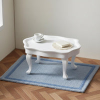 Mini Table Wooden Mini Coffee Table Smooth Surface Miniature Furniture for Photo Photography