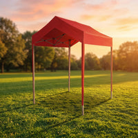 Market Tent Outdoor Canopy Tent with Metal Frame Portable Shelter from the Sun for Vendors, Merchants, Markets, Fairs