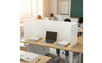 Desk Partition, Office Divider, Foldable Table Screen, Antispray, Exam Separator