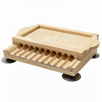 Manual Rolling Board Grooved Surface Rolling Board Curved Side Ends