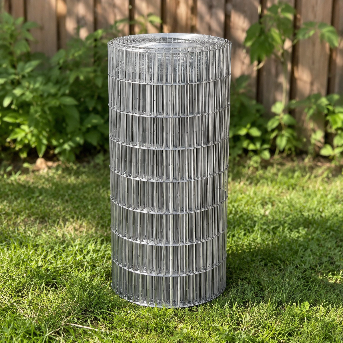 Galvanized Wire Net Fence, 10cm Mesh, 1m Length, Wire Mesh, Animal Enclosure, Garden, For Home Vegetable Garden