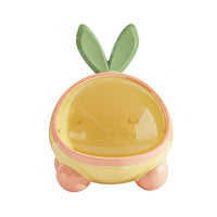 Hare Ear Storage Box Desktop Hare Organizer Dust-Resistant Bunny Shaped Container for Kids, Girls, Bedroom, Vanity, Kitchen Counter