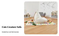 CreatureThemed Character Chair Soft and Comfy Fold-Unfold Creature Sofa Foldable Design Machinecleanable Cover for Infants