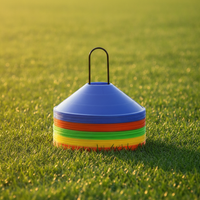 Soccer Training Marker Cones, Thickened Disc Cones with Holes, Obstacle Markers