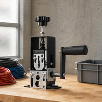 Manual Wire Stripping Machine 2 in 1 Hand Crank Wire Peeling Machine Compact
