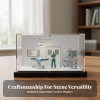 1:64 Scale Doctor Model Collectible Medical Miniature Scene Character Surgeon Miniature Figure High Intricacy Operating Room