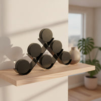 Hockey Puck Display Case with Acrylic Cradle Premium Acrylic Stand with Curved Cradle Puck Display Stand Interlocking