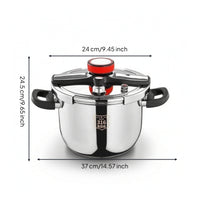 Stainless Steel Pressure Pot Rapid Cooking Pot Energy Saving Cookware for Busy Families