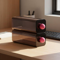 Stackable Storage Drawer Dust-Resistant Small Item Organizer Colorful Design Underwear Sock Organizer for Students, Closet
