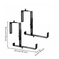 Balcony Railing Planter Bracket Carbon Steel Flower Pot Hooks Easy Assembly Gardening Supplies for Fence