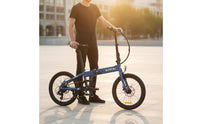 Lightweight Folding Electric Bicycle Compact Electric Cycle Quick-Fold Design for Commuting