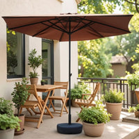 Wall-Side Parasol Space-Saving Half Umbrella Adjustable-Height Ombrellone Rettangolare a Mezza Forma for Balcony, Terrace