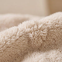 Fleece Drying Turban with Jacquard Weave, Microfiber Towel for Adults Post Bath Morning Routine, 25 x 65 cm