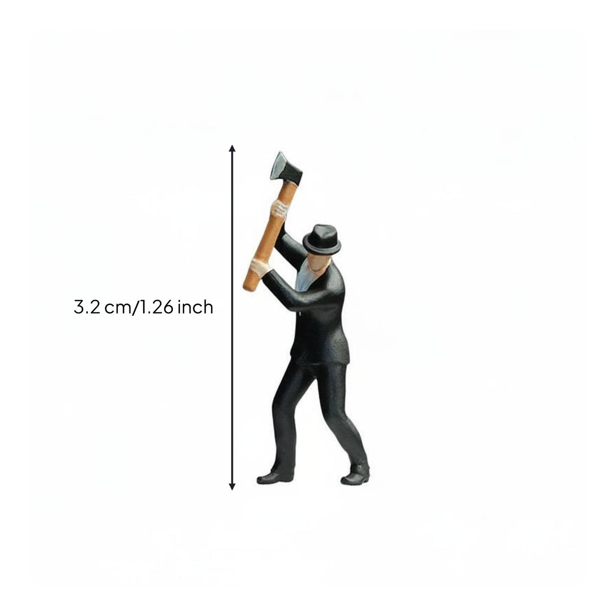 1:64 Miniature Figure Hand-Painted Action Pose Figure for Model Collectors