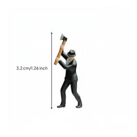 1:64 Miniature Figure Hand-Painted Action Pose Figure for Model Collectors