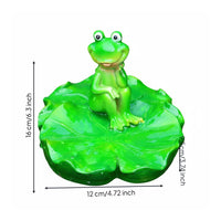 Waterproof Floating Frog Statue Weatherproof Floating Frog Figurine Long-Lasting Lifelike Details for Fountain, Swimming Pool, Aquatic Aquarium