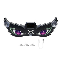Car Warning Light with Solar Panel Slim Devil Eye Window Light Easy Installation